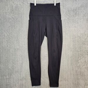 Spyder Active Womens Black High Waisted Leggings with Side Pockets Size S